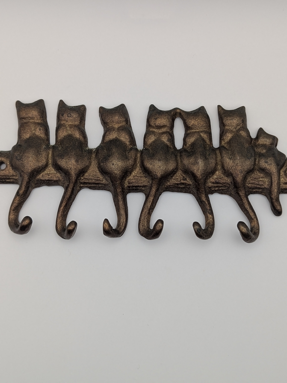 Solid Brass SPI Home Seven Cat Key Hook - Picture 2 of 8